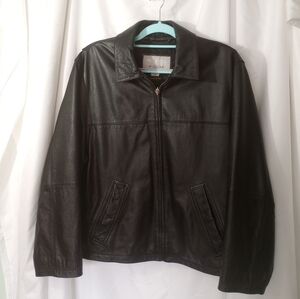 Wilsons Leather Classic Black Bomber Jacket